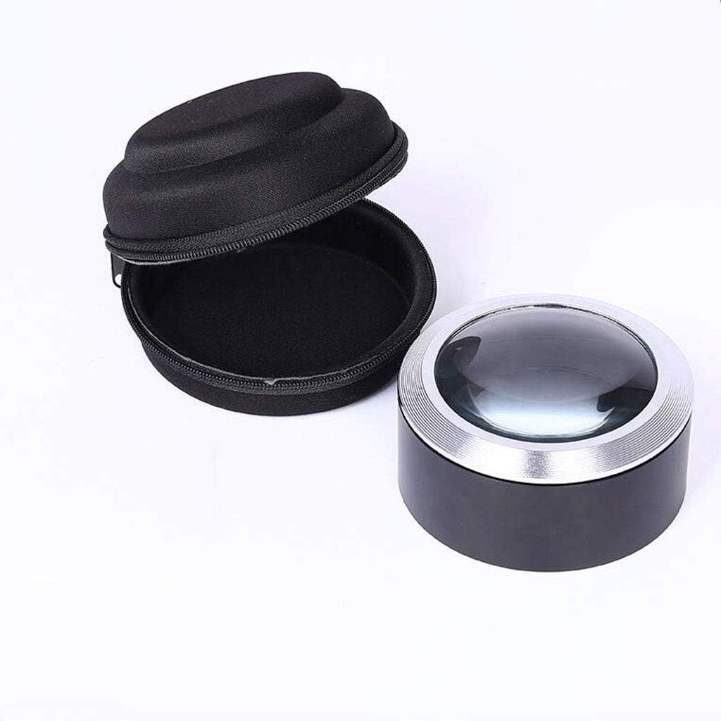 75mm Acrylic Paperweight Reading Magnifying Glass,Dome Magnifier,Paperweight Optical Half Ball Lens,10X