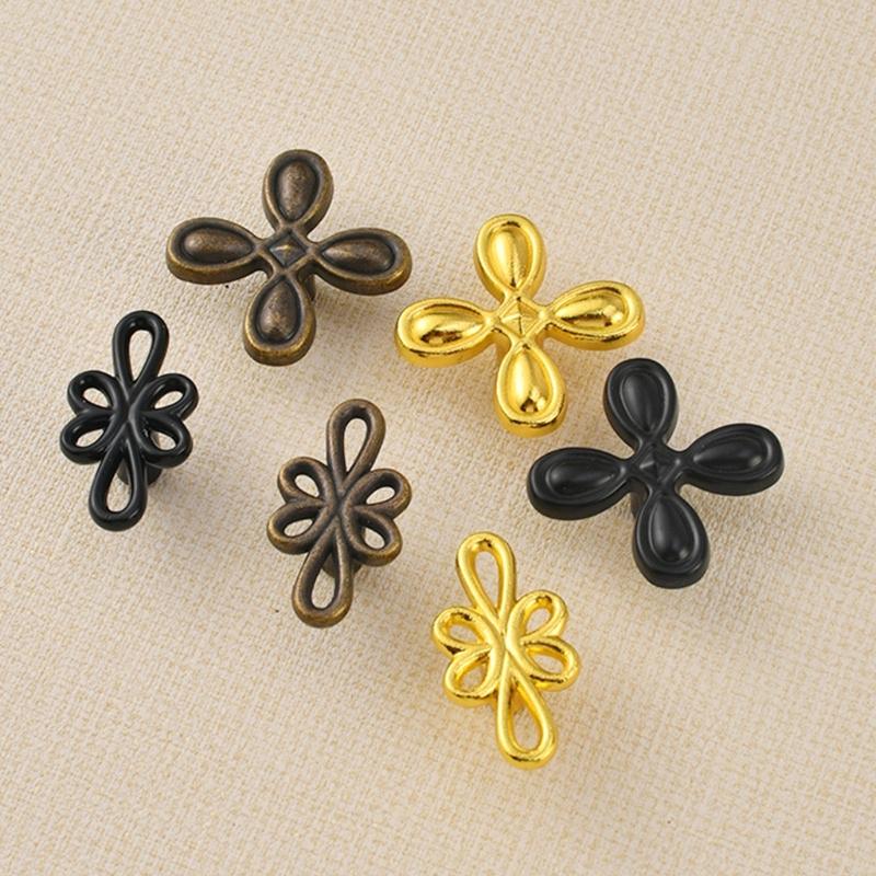 4lots Clovers Cabinet Pull Retros Brasses Heavy Type Zincs Alloys Handle for Cupboard Dresser Drawers