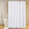 White Fabric Shower Curtain Waterproof Machine Washable Hotel Bathroom Decorative Shower Curtain Multi Size Available