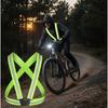 Outdoor Reflective Vest High Visibility Reflective Strap for Night Cycling, Running, Construction & Traffic Work Safety Vest