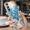 Starry Sea Dolphin Adventure Phone Case For Samsung S26 S25 Ultra S24 Plus S22 S23 S21 FE A54 A15 A35 A55 A16 A36 A56 A17 A37 A57 5G Clear Soft Cover