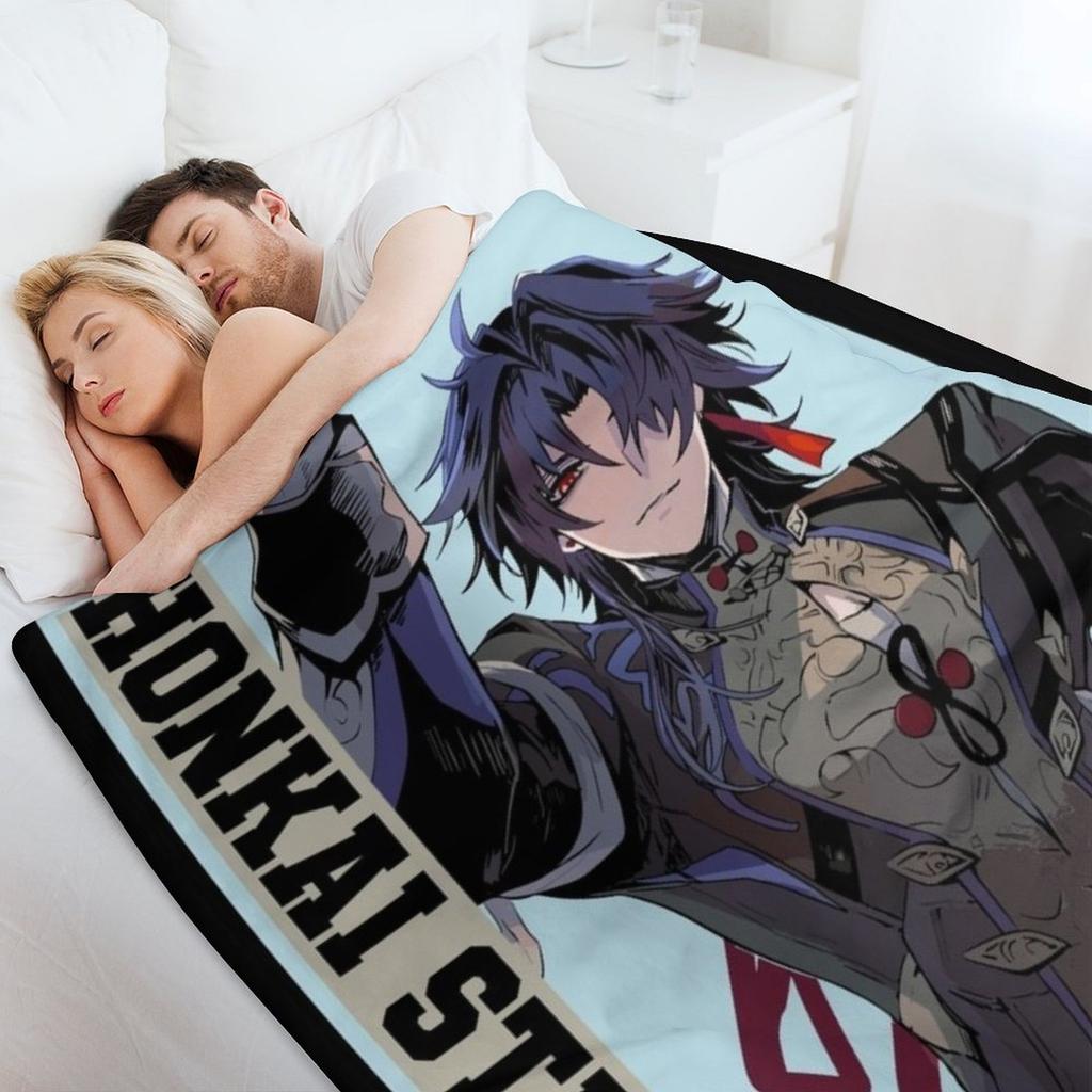 Blade - Honkai Star Rail Throw Blanket Decoratives Blankets For Sofas Tourist Cute Plaid Blankets