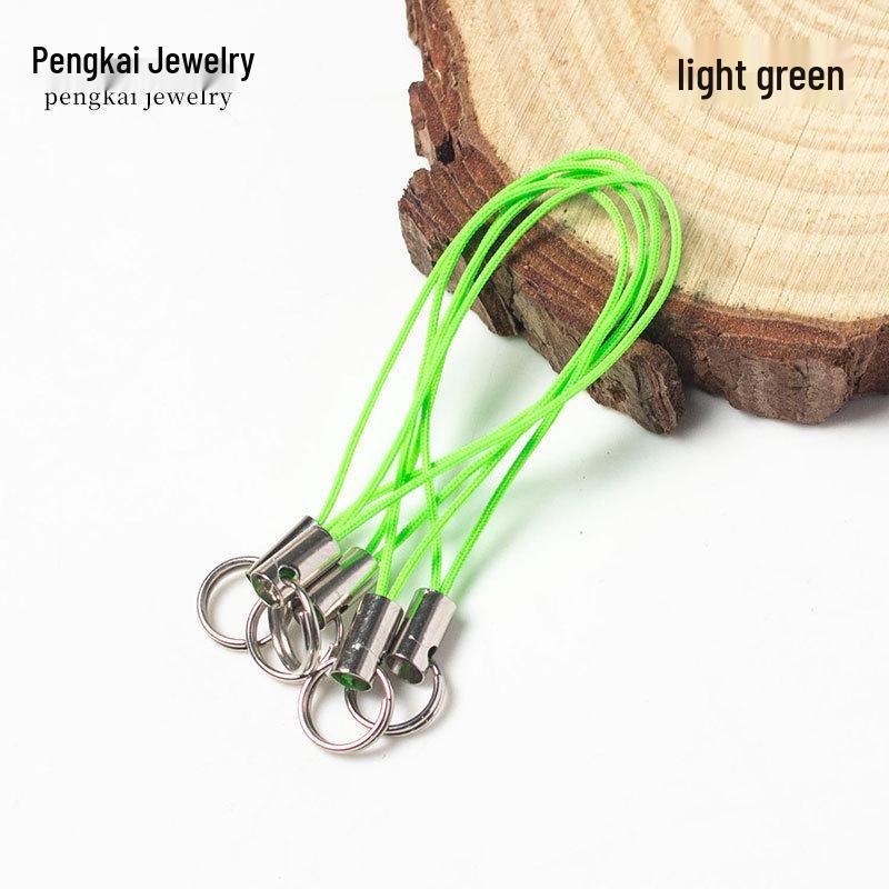 100 Colorful Double Loop Mobile Phone Lanyards - Doll Polyester Pendant Ropes for DIY Jewelry and Handmade Projects