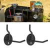 2PCS Pegboard Hole Hooks Metal Peg Wall Shelf Display Hook for Outdoor Camping Barbecue