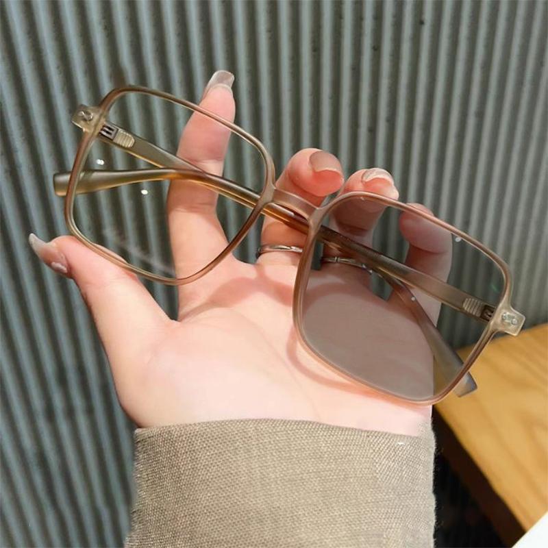 Frame-type Pochromic Color-changing Glasses With Anti-blue Light Feature Slimming Effect Of The Frame Design