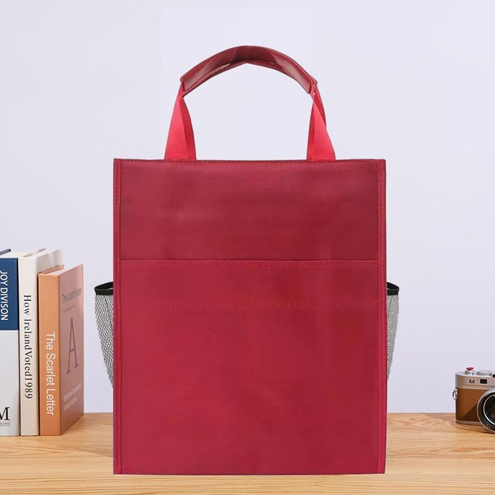 

Пылезащитная сумка для документов, вместительная сумка для хранения канцелярских принадлежностей, переносная сумка для файлов, офисные принадлежности красный