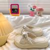 thick-soled pearl slippers women's summer outer wear new versatile skirt lazy one pedal sandals