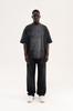 Men's Oversized T-shirt with Print and Distressed Effect by Machinist – Black S