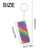 Shiny Rhinestone Mini Metal Pill Box Portable Keychain Travel Pill Organizer Moisture-proof 6 Grids Pill Case Container
