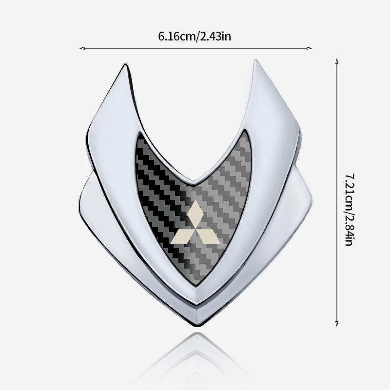 rlsh8 Car Shield Styling Emblems Logo Decals Sticker For Mitsubishi Outlander ASX Eclipse Pajero Lancer EVO Delica L200 Mirage Triton