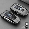 LLIT4 Metal Leather Car Key Case Cover Full Protection Shell For BMW 3 5 7 2 4 Series M Power X1 X2 X3 X4 X5 X6 X7 Keyring Accessories
