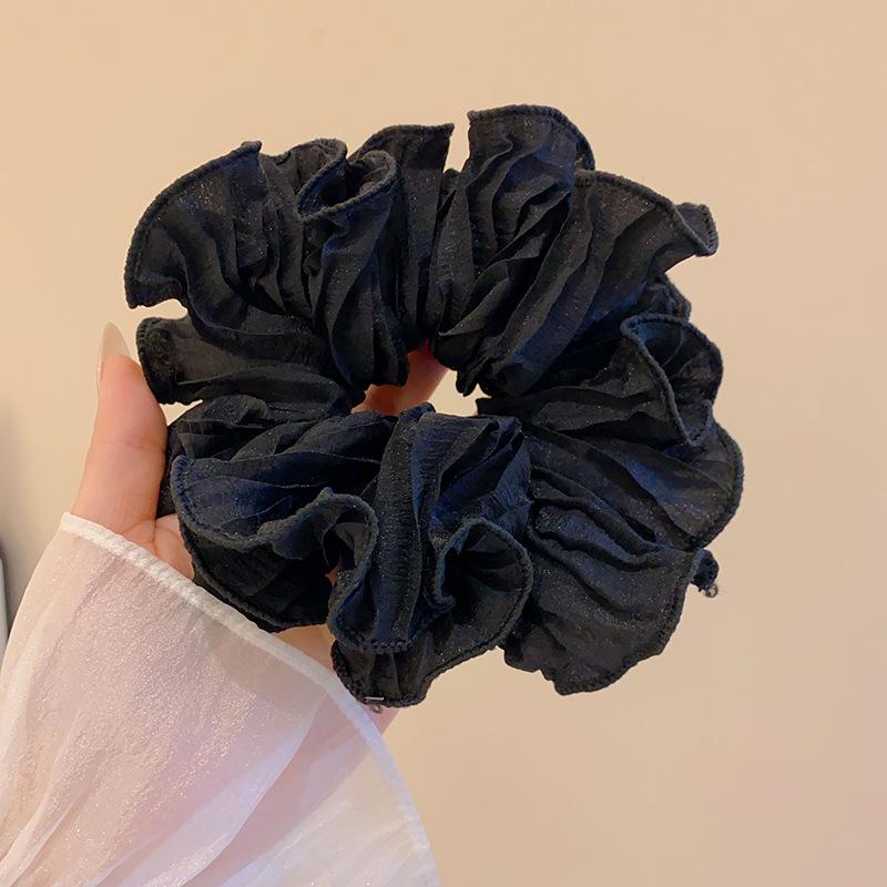 Fabric mesh lace double-layer large intestine hair band simple fashion head flower versatile head accessories hair accessories