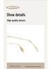 Danyang Fashion Tea-Colored Women's Large Face Myopia Pure Titanium Eyeglass Frame F15838L