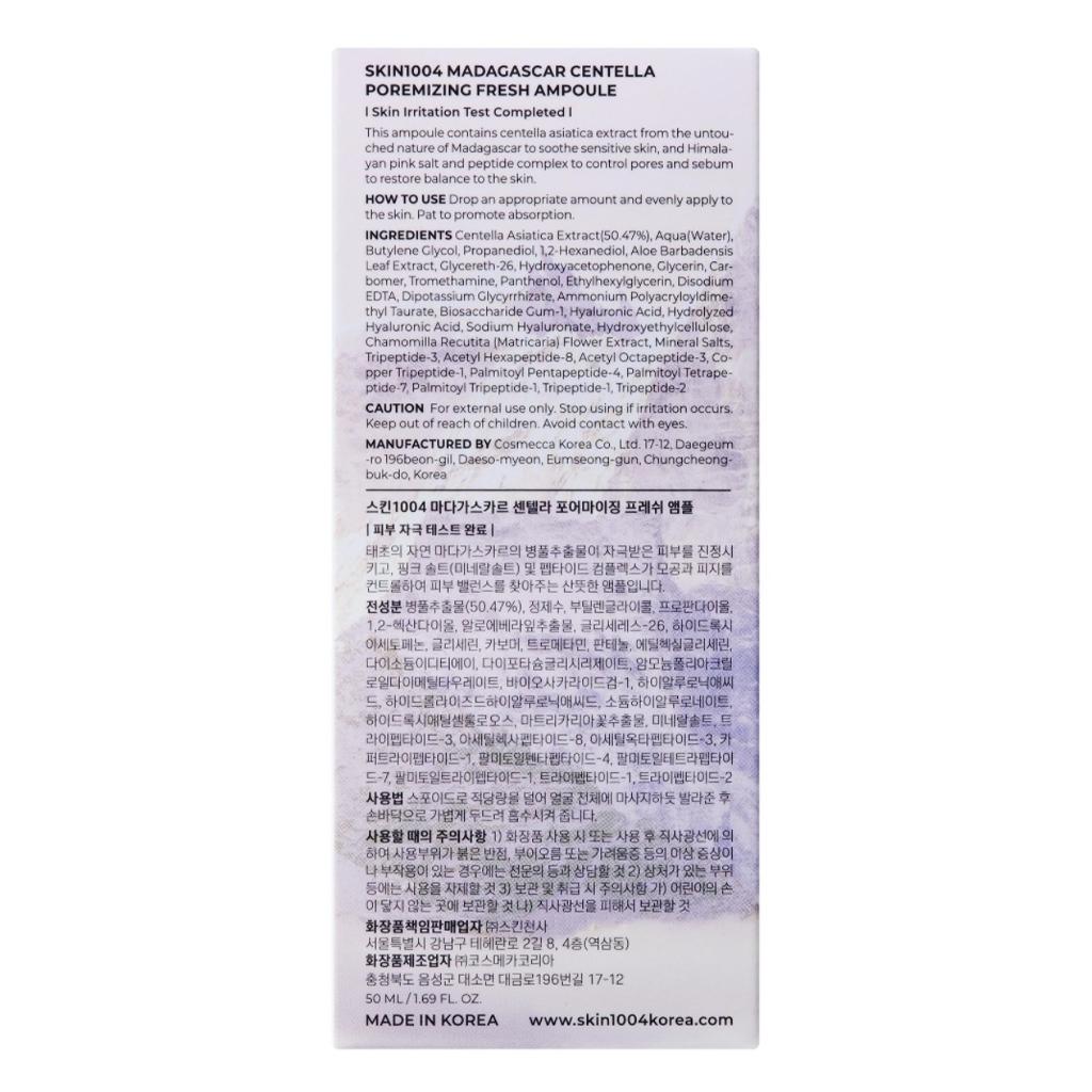 Skin1004 Madagascar Centella Poremizing Fresh Ampoule