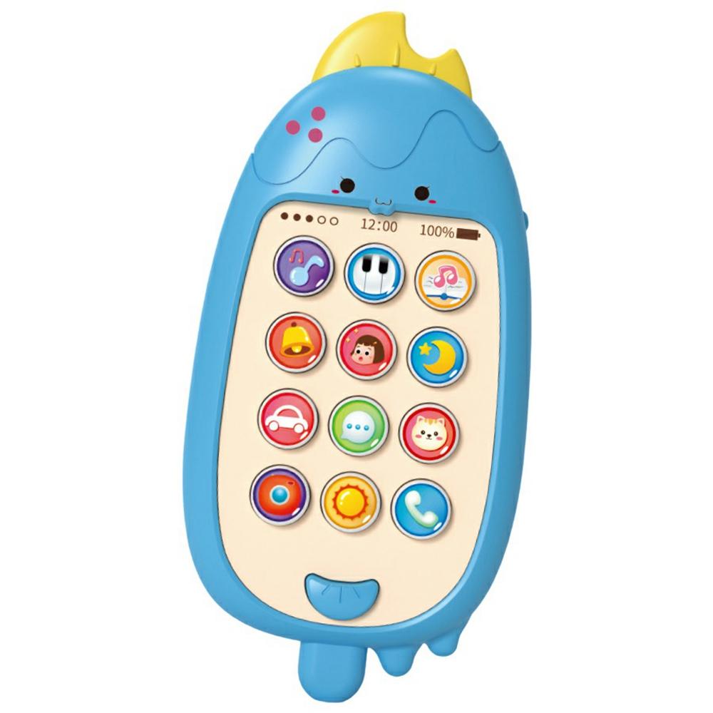609 Ice Lolly Shape Teether Musical Telephone Baby Early Learning Phone Toy with Music and Light
