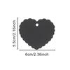 100PCS/Pack Heart Shape Kraft Paper Tags Blank Labeling Tag Hanging Decoration Black White Brown Colors Available DIY Crafts ZYF