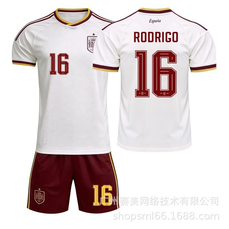 World Cup Spain Away No. 19 Yamal Football Jersey 17 Williams Meijia Mpedri