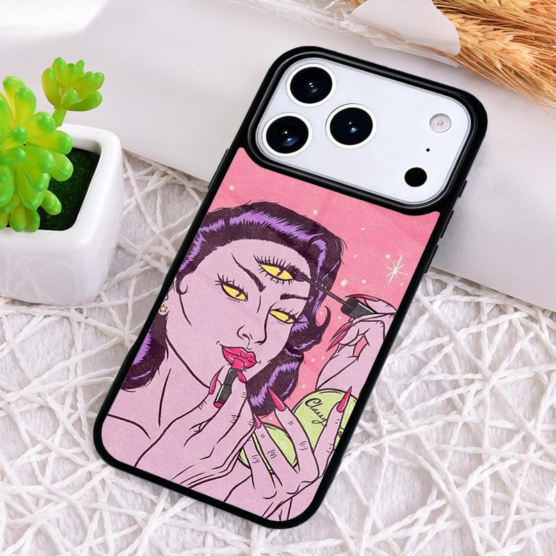 Hippie Grunge Art Phone Case for iPhone 17 Air 16 15 11 12 14 13 Pro Max Shockproof Cover