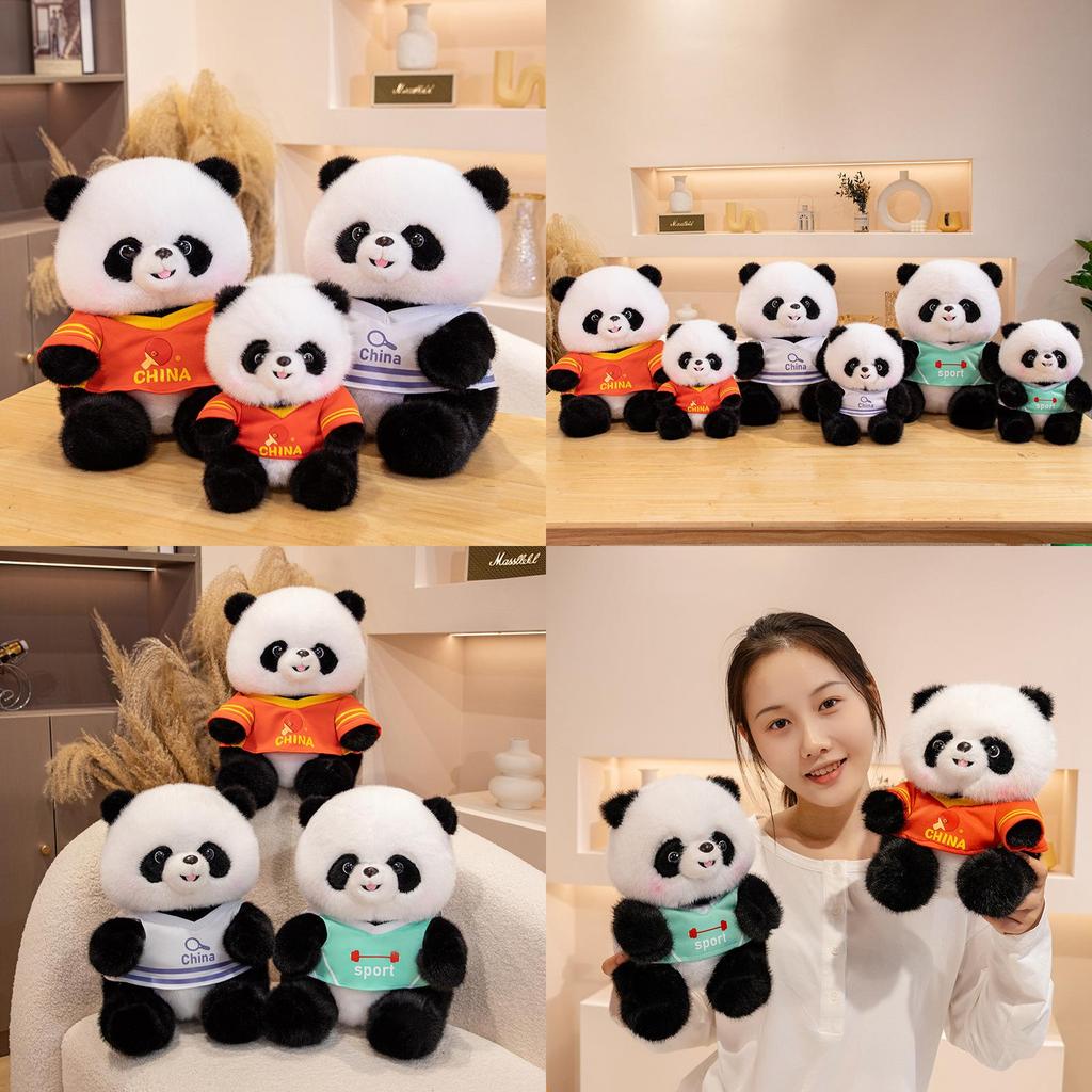 Entzückende Plüsch-Pandabär-Puppe Weiches Kuscheltier Niedliches Geschenk für Geburtstage und Souvenirs