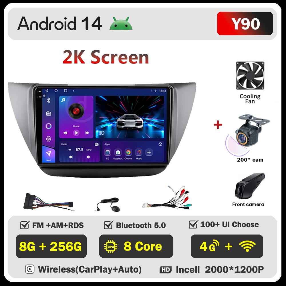 Android 14 Radio For Mitsubishi Lancer 9 Cs 2000 -2010 Car Multimedia Video Player GPS Navigation  Intelligent Car Systems Wifi