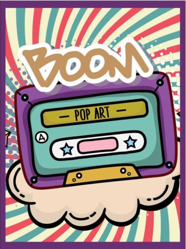 

Boom Pop Art Vintage Retro Metal SignAluminum 20x30cm（7.8x11.8inch）