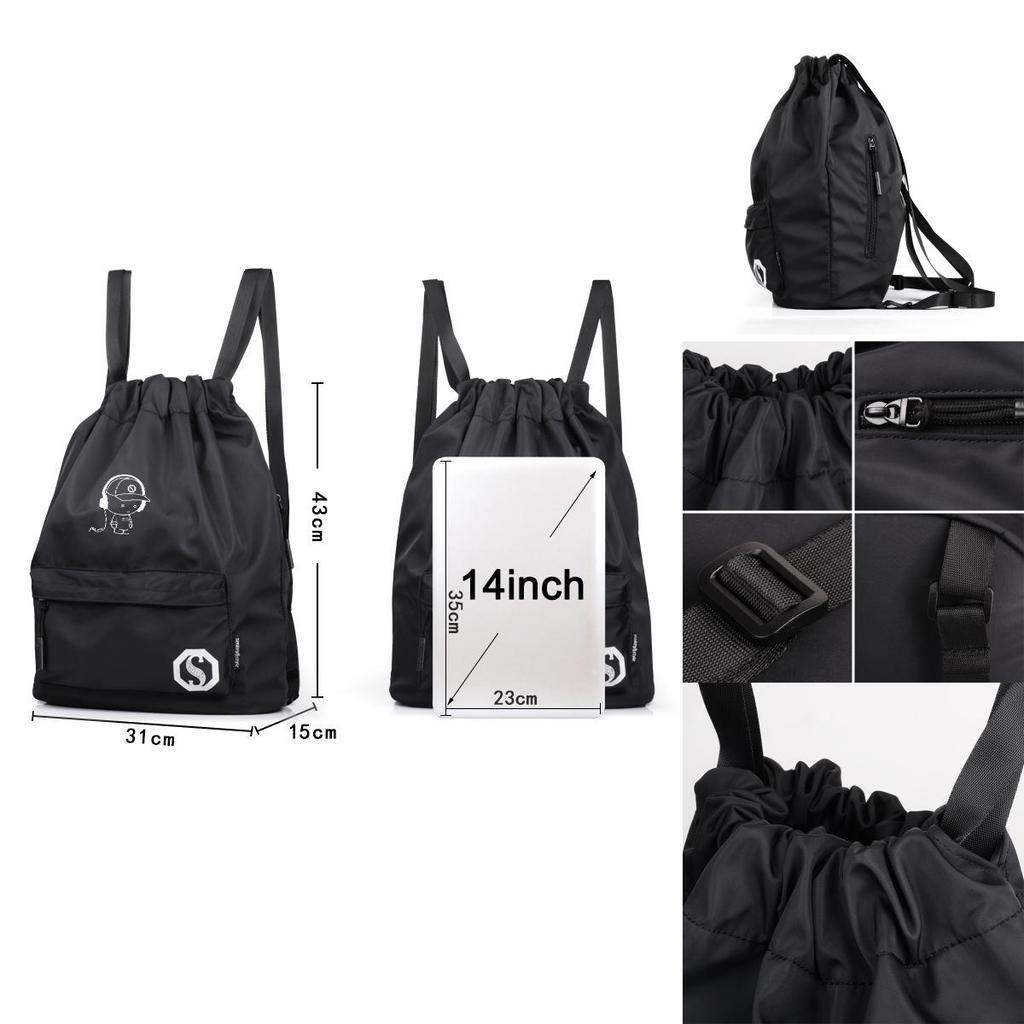 Lightweight Waterproof Drawstring Travel Sport Nylon Backpack With Spacious Design And Stylish Features