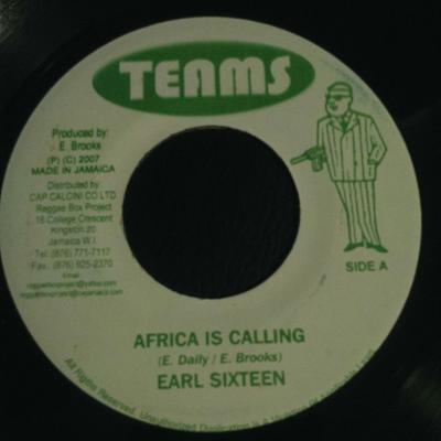 7inch Record EARL SIXTEEN - Africa Is Calling NONE Teams 2007 Jamaica Reggae, Ska & Dub Used