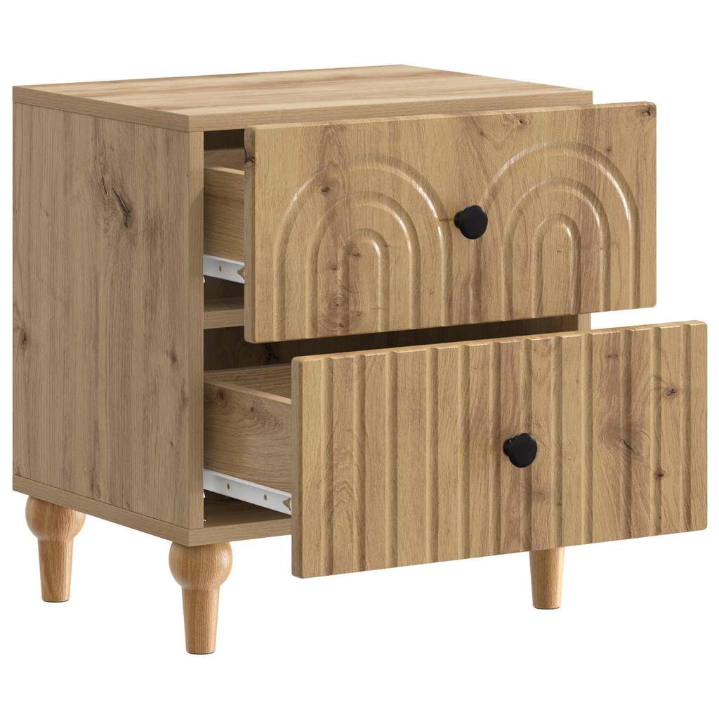 Nightstand Artisan Oak 43 x 34.5 x 48 cm Engineered Wood