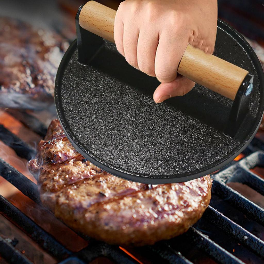 Pressa per Hamburger Patties di Hamburger Schiacciapatate Circolare Pressa per Carne Stampo per Carne Accessori da Cucina