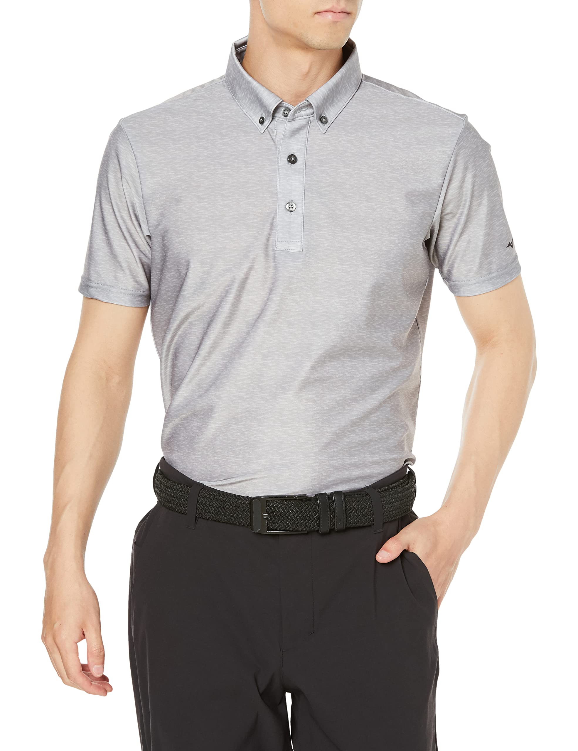 

Mizuno Ice Touch Golf Polo Short Cool to the Heather Size XL Shirt, Button-Down, Sleeve, Touch, Moisture-Wicking, Quick-Drying, Men s, Gray,