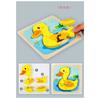 Montessori Wooden Toys Wood Puzzle Cartoon Animals Cognitive Jigsaw Puzzle Early Learning Educational Toys for Children Gift