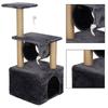 Arbre À Chat - SPRINGOS - 92 Cm - 2 Plateformes - 2 Souris Suspendues - Niche Confortable
