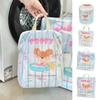 Cute Cartoon Cat Puppy Zippered Mesh Laundry Bags Anti-deformation Anti-Winding Protective Washing Bag Breathable Laundry Care