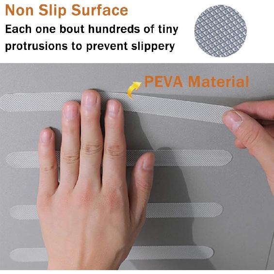 V-TOP 30 PCS Non Slip Shower Stickers, Safety Shower Non Slip Adhesive Strips Treads for Bathroom Floor Tub Stairs Ladders Pools Boats, Bathtub