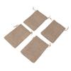 50PCS Burlap Gift Bags with Drawstring Linen Jewelry Pouches Wedding Hessian Jute Bags for Party