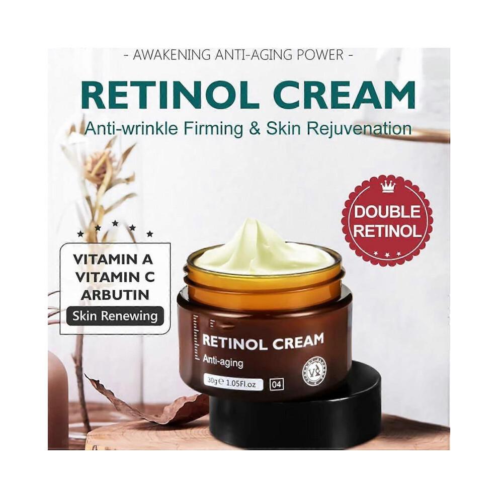 Confezione da 2 Crema e Siero Anti-Età al Retinolo Glamour Vivace, Crema al Retinolo, Idratante al Retinolo, Siero Antirughe