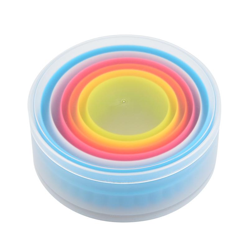 

Creative Round Dual-purpose Cake Mold 6-piece Set transparent boxed разноцветный