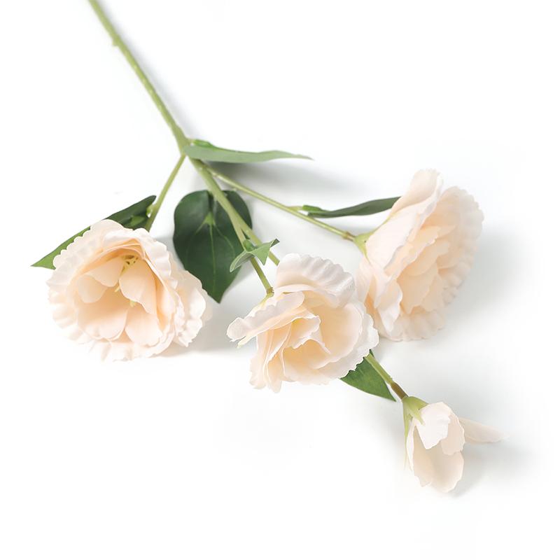 70CM 4Heads Silk Artificial Eustoma Flower Bouquet Long Stem Artificial Flower for DIY Wedding Party Center Decor Home Decor