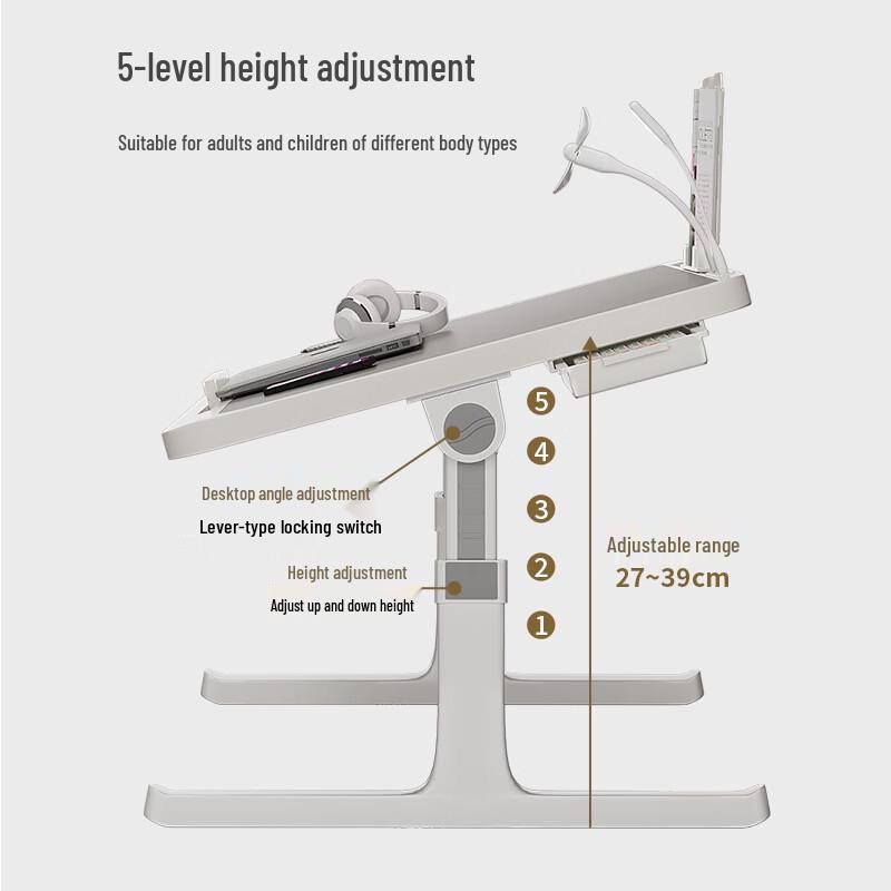 UOSUUOSU Adjustable Foldable Bed Laptop Desk