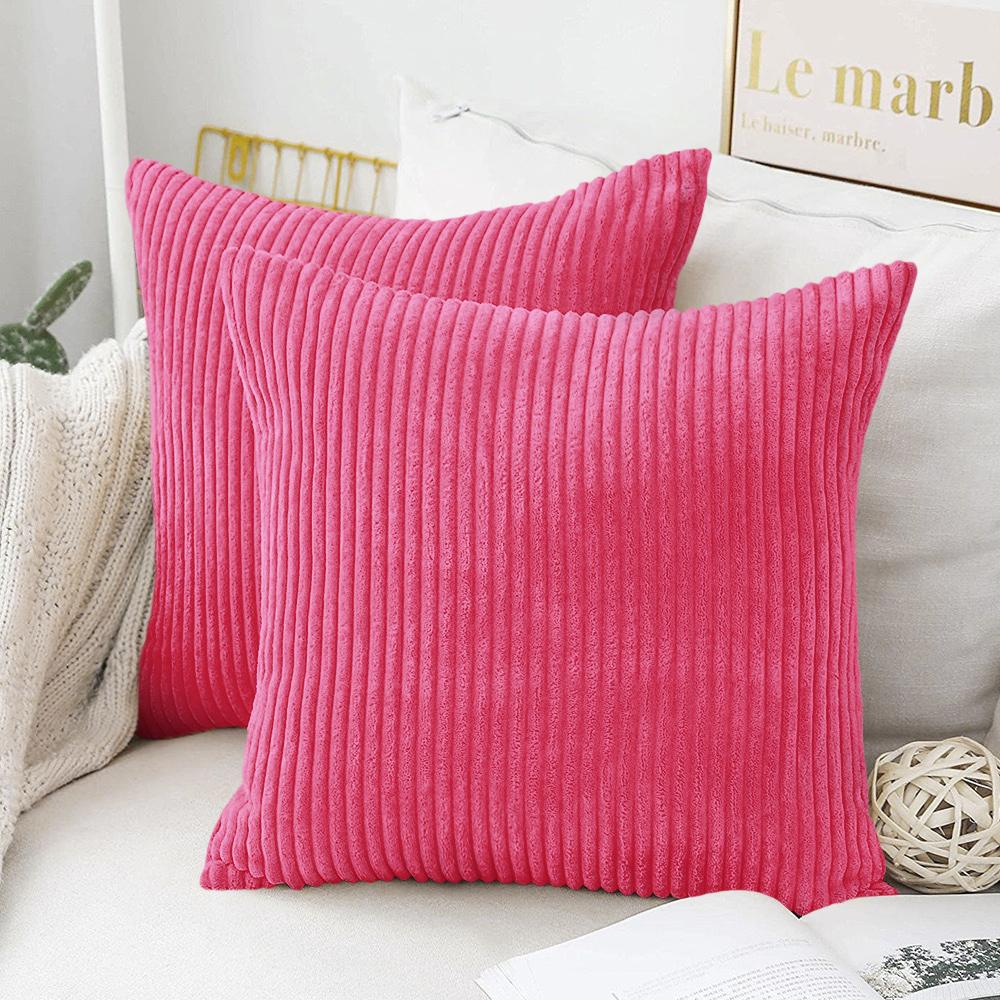 2026 Mutil Size Corduroy Pillow Cover Soft Plush Flannel Cushion Cover Fluffy Couch Pillow Case for Sofa Living Bed Room Decor