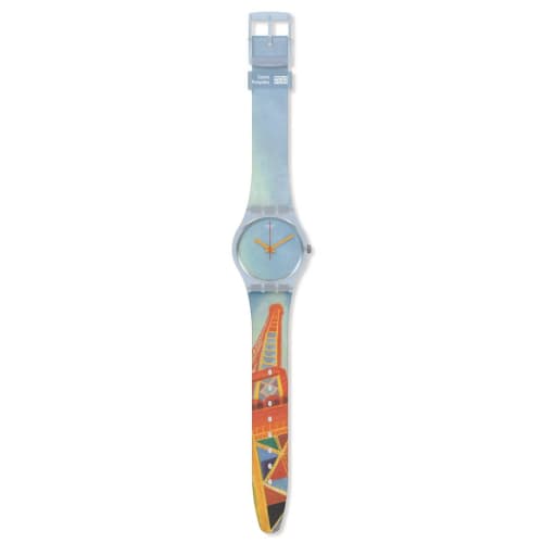 Swatch EIFFEL TOWER, BY ROBERT DELAUNAY Gent GZ357 Blue Watch