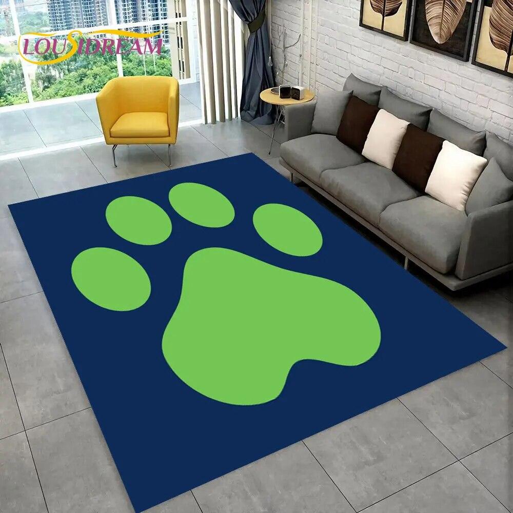 Domácí mazlíčci Footprint Sole Series 3D Area Koberec Velký,Koberec do obývacího pokoje Ložnice Pohovka Rohožka Dekorace,dětská protiskluzová podložka na podlahu