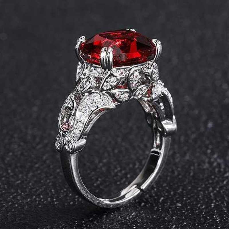 SACE GEMS Classic Retro Style Copper Alloy 10*12mm Zircon Ring Ladies Jewelry Wedding Promise Party Gift