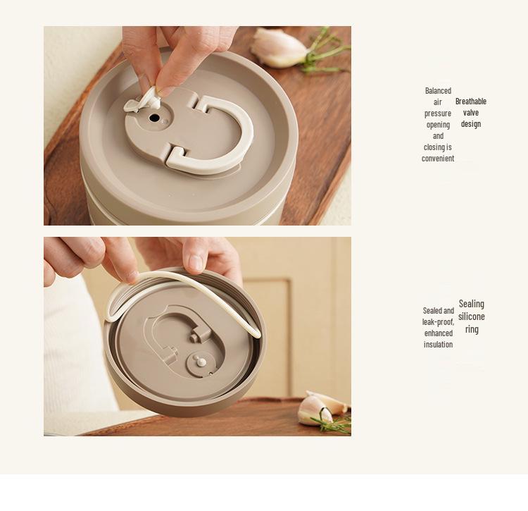 Stainless Steel Insulated Lunch Bento Box with Lid for Students and Office Workers
