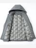 Men's Winter Down Jacket with Detachable Hood - Thick, Warm, and Stylish Outerwear for Middle-Aged Men.
