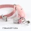 Adjustable Pet Collar with Bell - Soft Comfortable Dog Collar, Adjustable Puppy Collar, Durable Pet Neckband