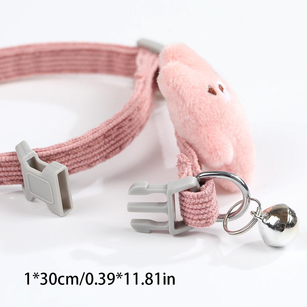 Adjustable Pet Collar with Bell - Soft Comfortable Dog Collar, Adjustable Puppy Collar, Durable Pet Neckband