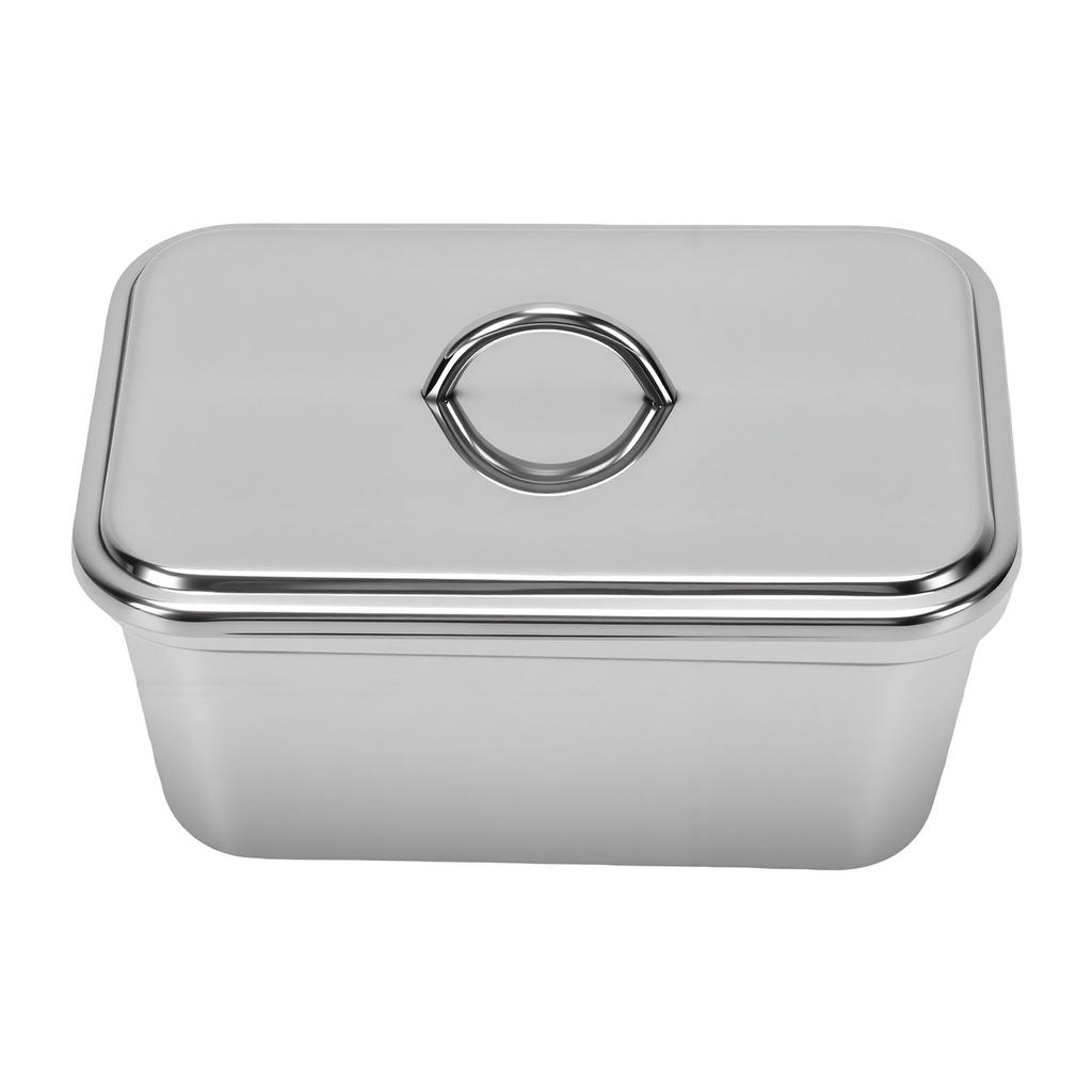 Stainless Steel Butter Container with Lid 600ml Butter Box and Beef Tallow Storage Crisper for Kitchen Countertop