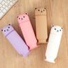 Silicone Cartoon Bear Pencil Case Soft Stationery Box Round Pencil Holder Pencil Pouch  Student