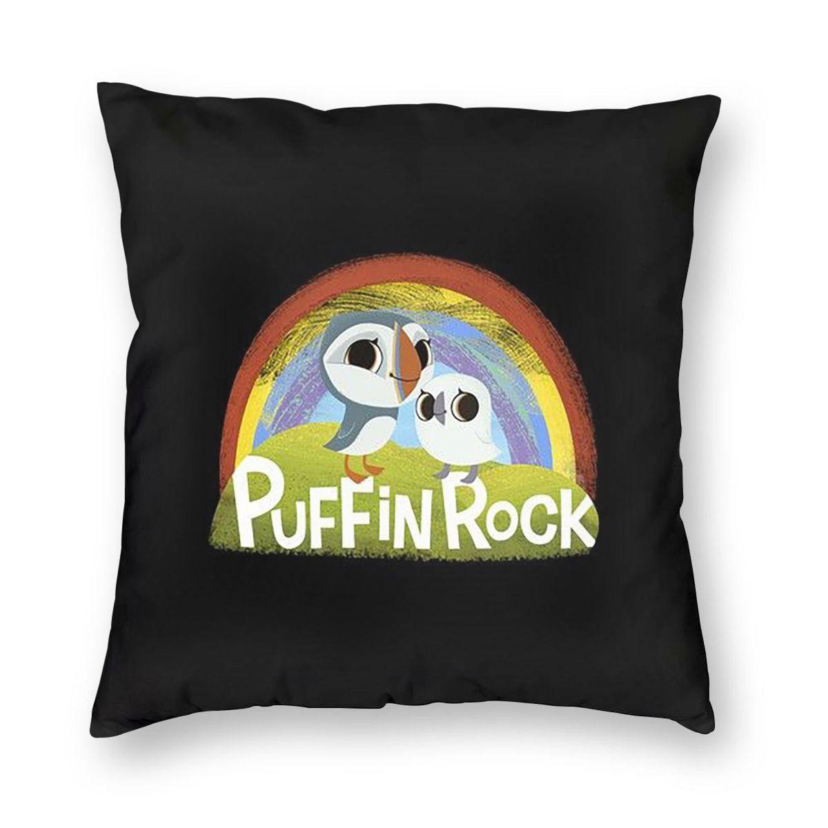 

Kwaii Puffin Rock Preschool Square Pillowcase Pillow Cover Cushion Decor Comfort Throw Pillow for Home Bedroom 12x12Inch